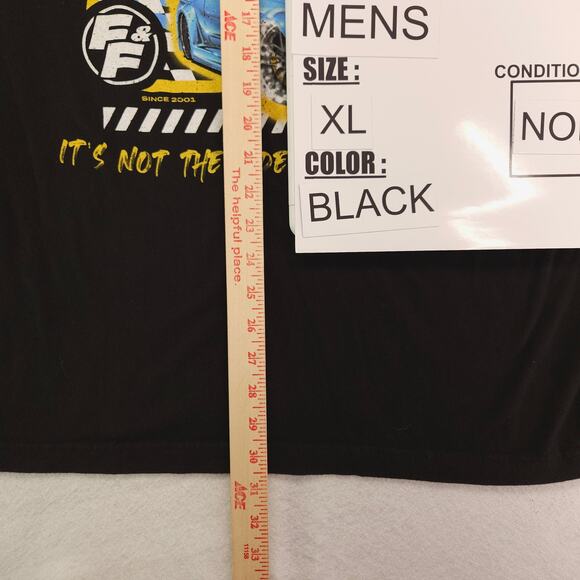 Fast And Furious Movie Crew Neck Short Sleeve T Shirt Mens Size XL Black - Picture 8 of 9